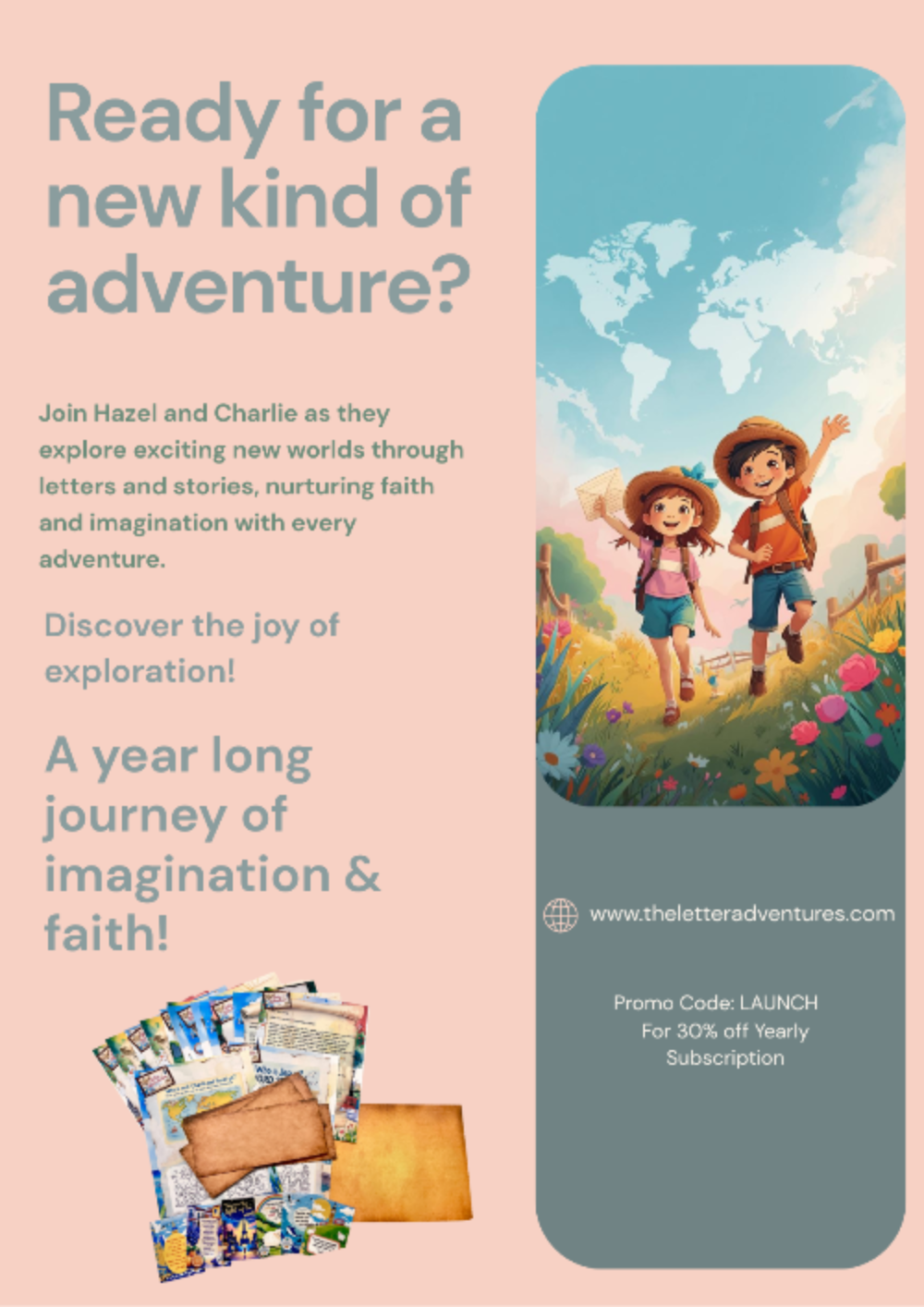 Around the World with Charlie, Hazel & the Bible- Yearly Subscription
