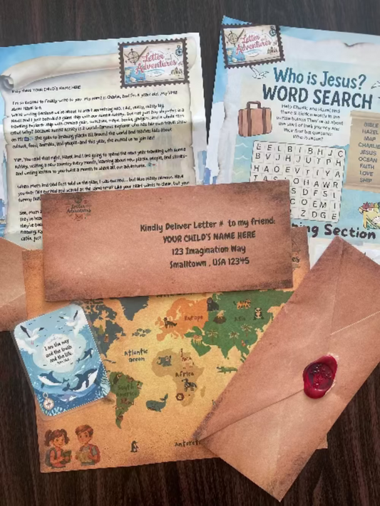 Around the World with Charlie, Hazel & the Bible- Monthly Subscription